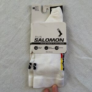 Salomon Socks — 3 Pairs — White & Black